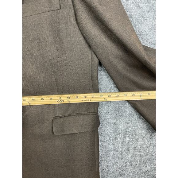 Lauren Ralph Lauren Men's Jacket Blazer Coat Size 44L Brown Rayon Blend - Picture 7 of 16